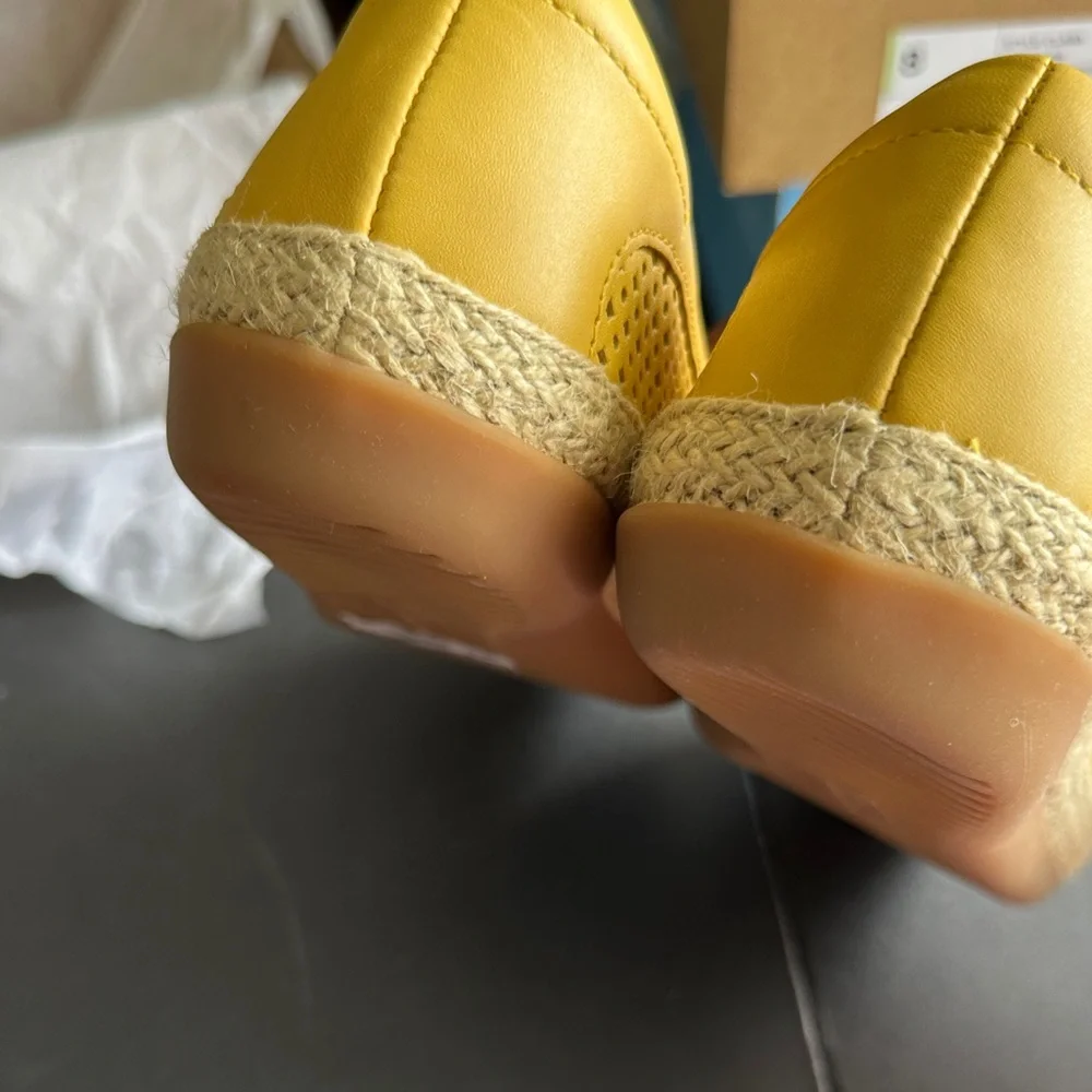 Clarks Women's Yellow Espadrille Flats